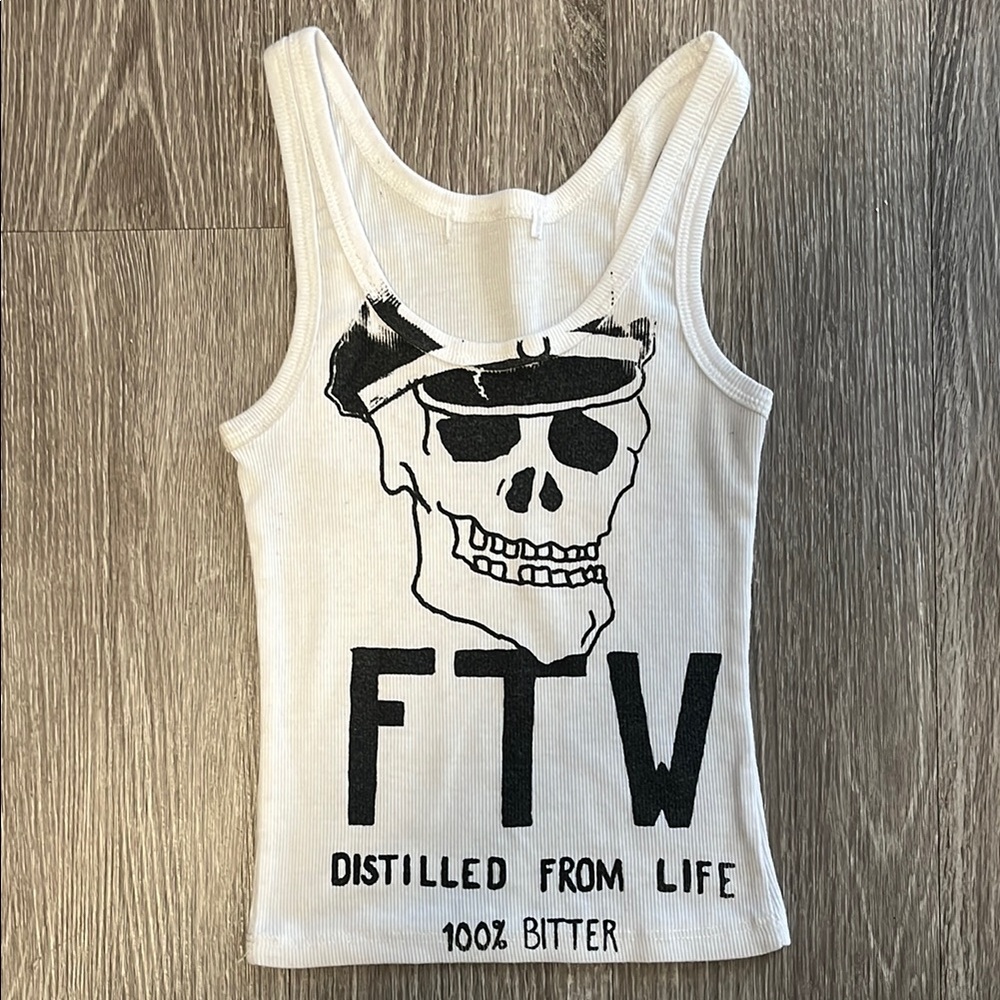 FTW Distilled From Life 100% Bitter Cropped Tank Top